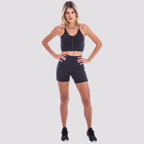 Shorts Cintura Perfeita Slim Com Bolso Em Tecido Nakay