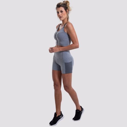 Shorts Cintura Perfeita Slim Com Bolso Em Tecido Advance