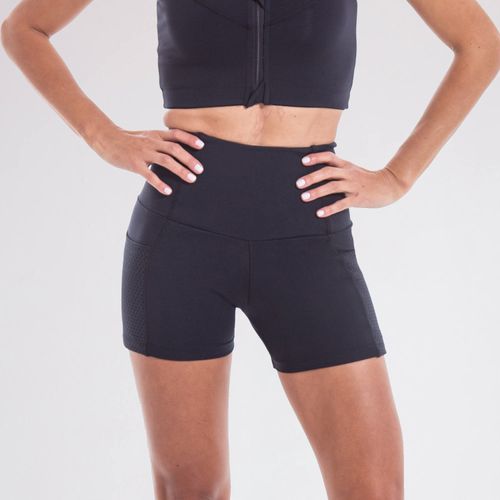 Shorts Cintura Perfeita Slim Com Bolso Em Tecido Basic