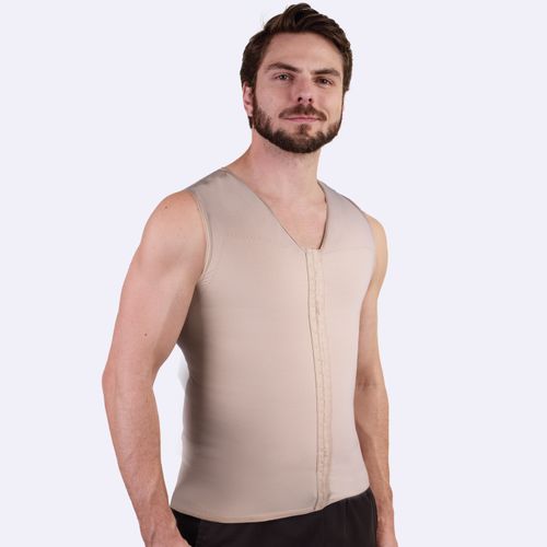 Camiseta Longa Com Reforço E Abertura Frontal Alta Compressão Em Lycra® Power