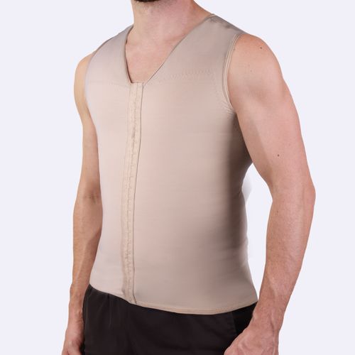 Camiseta Longa Com Reforço E Abertura Frontal Alta Compressão Em Lycra® Power
